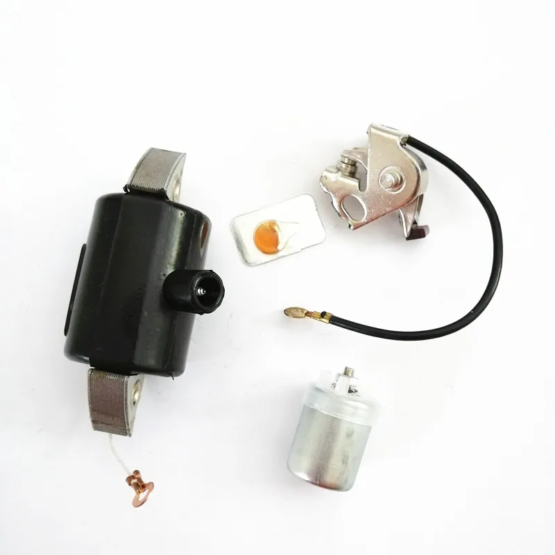 Ignition coil + capacitor + Terminator Contact for Zundapp Kreidler Hercules for Alternator PUCH STATOR Coil 17W 35W 6V 12V