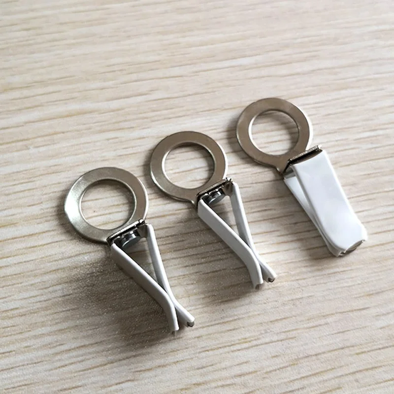 5pcs Auto Air Conditioner Air Outlet Perfume Clip White Stainless Steel Perfume, Glass Bottle Fittings, Clip