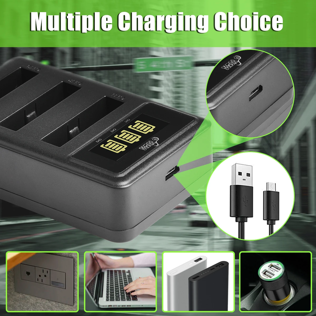 1300mAh NB-6L NB-6LH بطارية 3-port LED شاحن لكانون PowerShot D10 D20 D30 S95 SX260 SX280 SX540 SX700 SX710 HS كاميرا