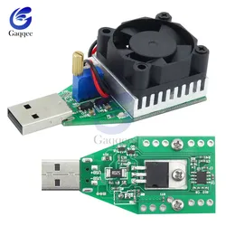 15W DC 3.7-13V Industrial Electronic Test Load Resistor USB Discharge Capacity Battery Tester with Fan Adjustable Current Module