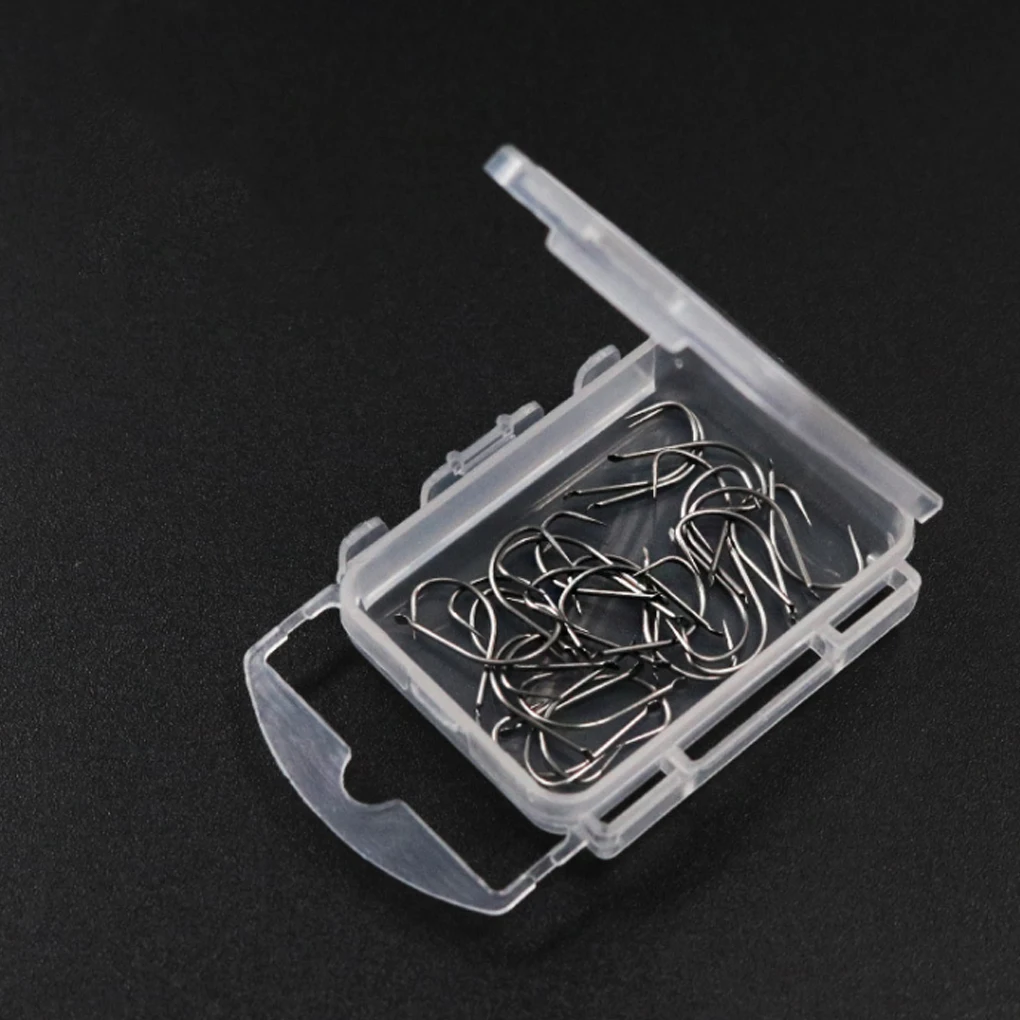 30PCS Small Fishing Hooks Fishhook for Stream Fishing No Barb Hardened Bait Holders Angling Tackles Fishing Gear Accessories