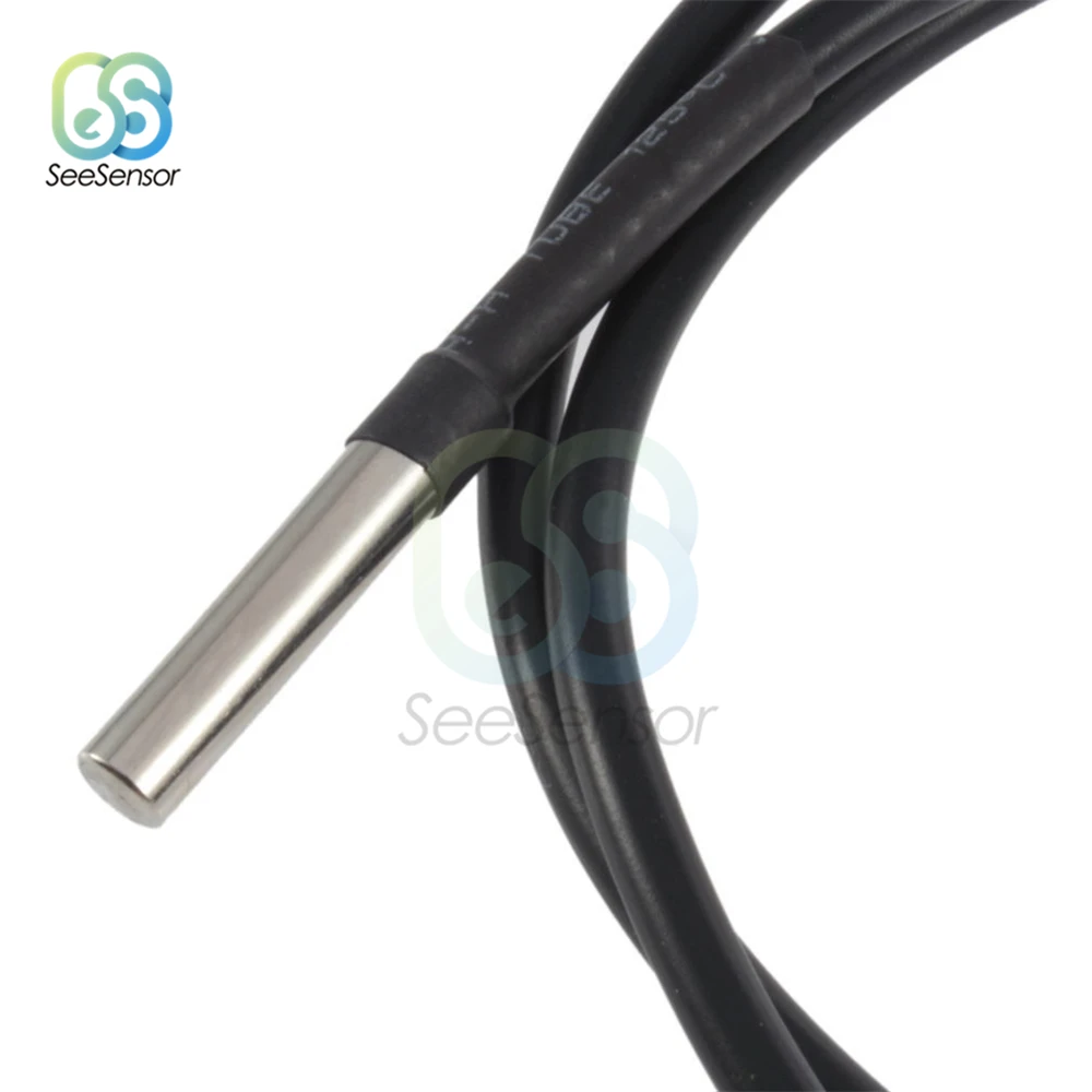 Arduino용 방수 디지털 온도 센서, 100cm, DS1820 스테인레스 스틸, DS18b20 온도 프로브