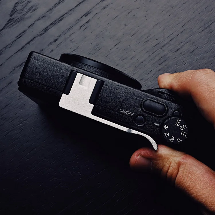 Ze stopu Aluminium ze stopu Aluminium uchwyt kciuka metalowa kamera Hot pokrowiec na buty dla Ricoh GR3 GRiii czarne srebrne kolory