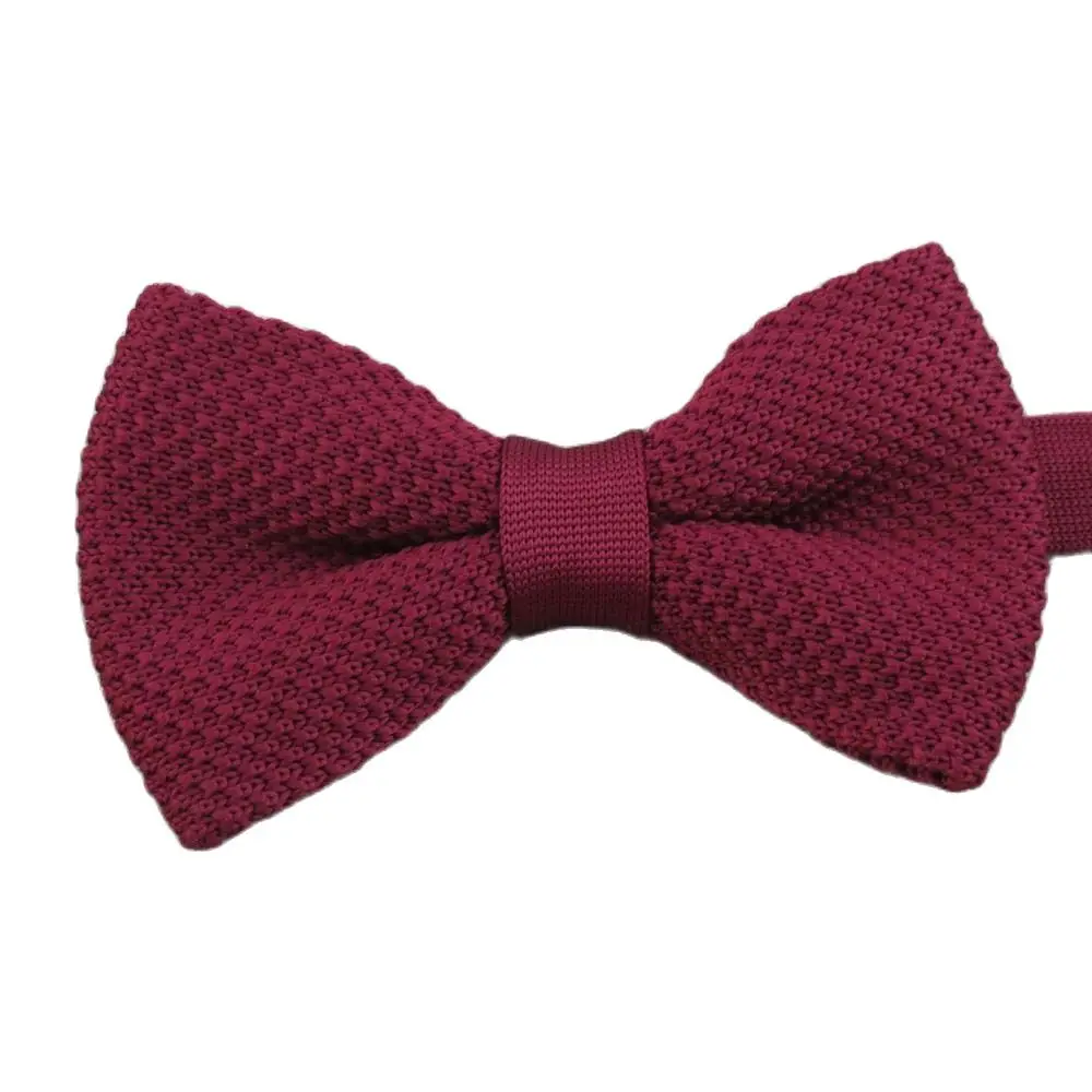 (10 pcs/lot) man knitted bow tie/30 kinds of pure color can choose/The latest fashion style design cotton bowtie  Free Shipping