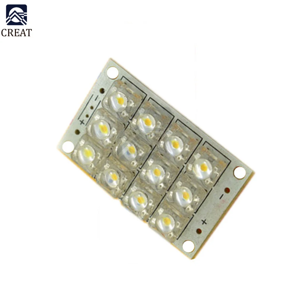 12 LED Super Bright White LED Piranha Board Night LED Lights Lamp Module Board Diy Kit DC 3V-5V