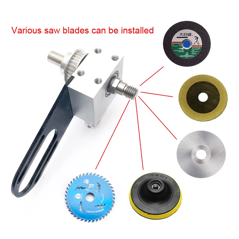 Mini Table Saw Spindle Bearing Seat DIY Woodworking Cutting Mini Electric Saw Spindle Table Saw Spindle Assembly with 895 Motor