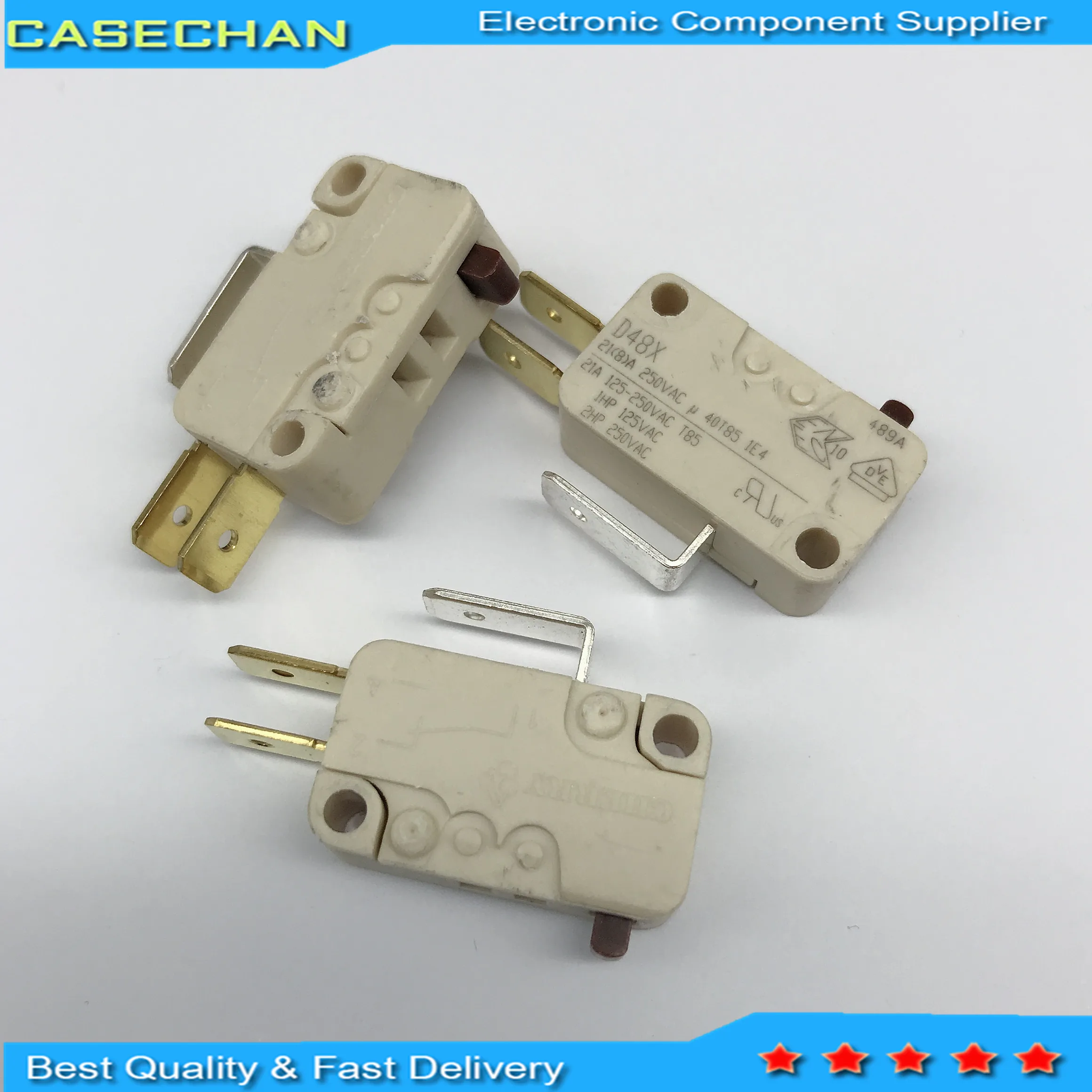 100PCS Large micro switch D48X high current 21A250V water heater limit switch