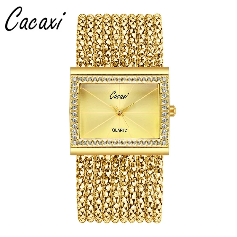 High Quality Fashion Ladies Watch Quartz Square Bracelet Watch With Rhinestone Luxury Top Brand Women Watches