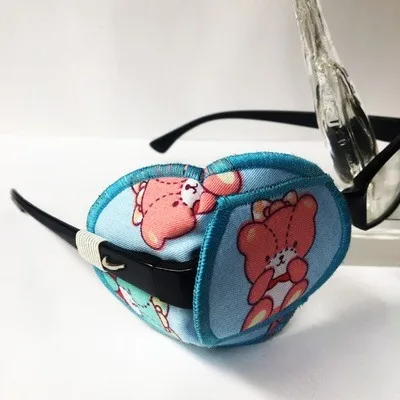 Bear amblyopia goggles for children with monocular correction Handmade pure cotton light