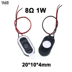 YUXI 1-100Pcs Speaker 2010 Oval Tablet phone tablet micro speaker 1W 8 Ohms 20*10*4mm With Wires DIY Audio Accessories
