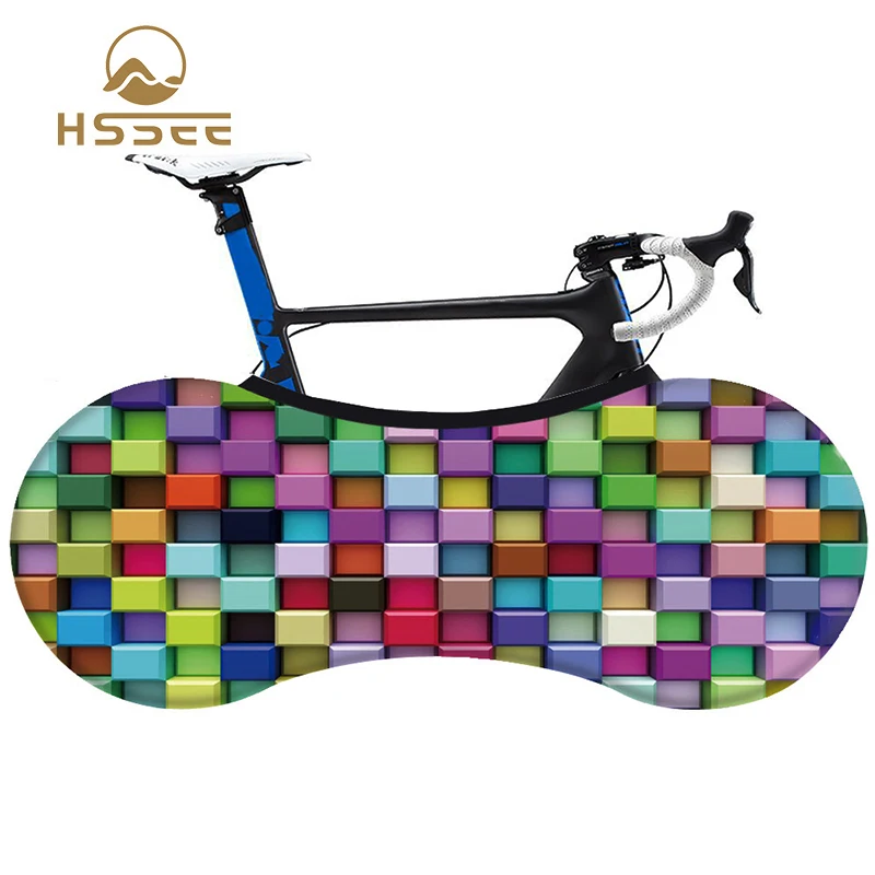 HSSEE New Bike Wheel Protector Cover Smooth Milk Shredded MTB Bike Cover 26in 700C Road Bike Indoor Dust Bag Bicycle Accessories