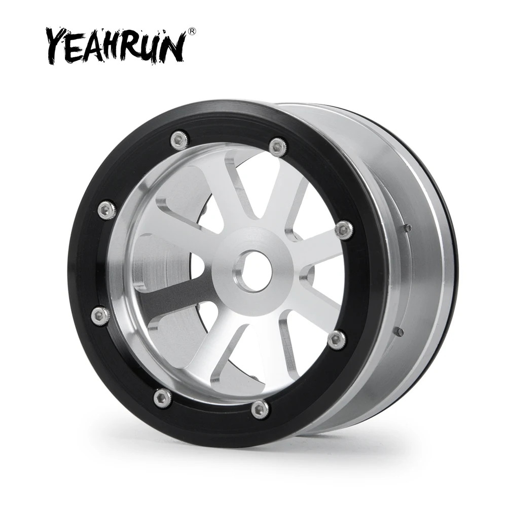 YEAHRUN 2. 2-calowe piasty felgi ze stopu aluminium 40mm do osiowego uwidma 90018 1/10 zdalnie sterowany samochód gąsienicowy akcesoria części modelu