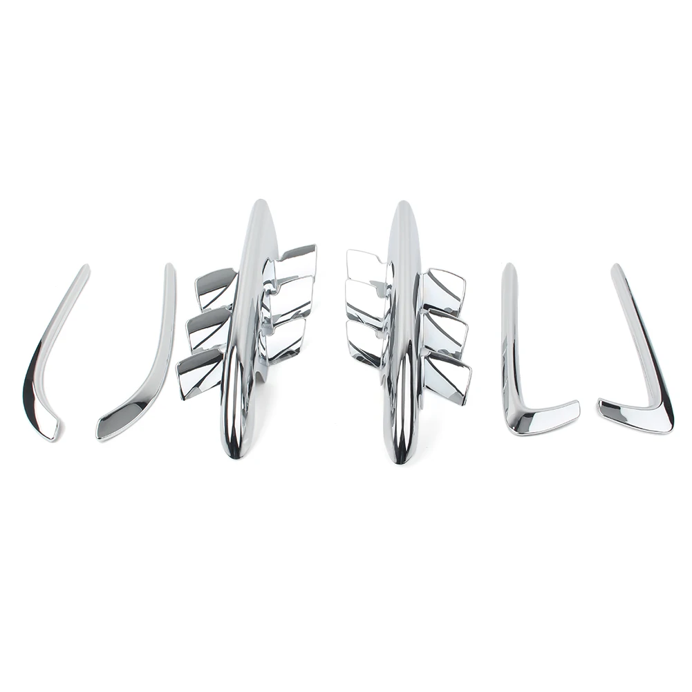 Premier Shark Gills Set Chrome ABS Fairing For Honda Goldwing GL1800 2001 2002 2003 2004 2005 2006 2007 2008 2009 2010 2011