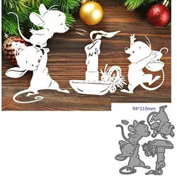 metal cutting dies cut die mold Animal mouse decoration Scrapbook paper craft knife mould blade punch stencils dies