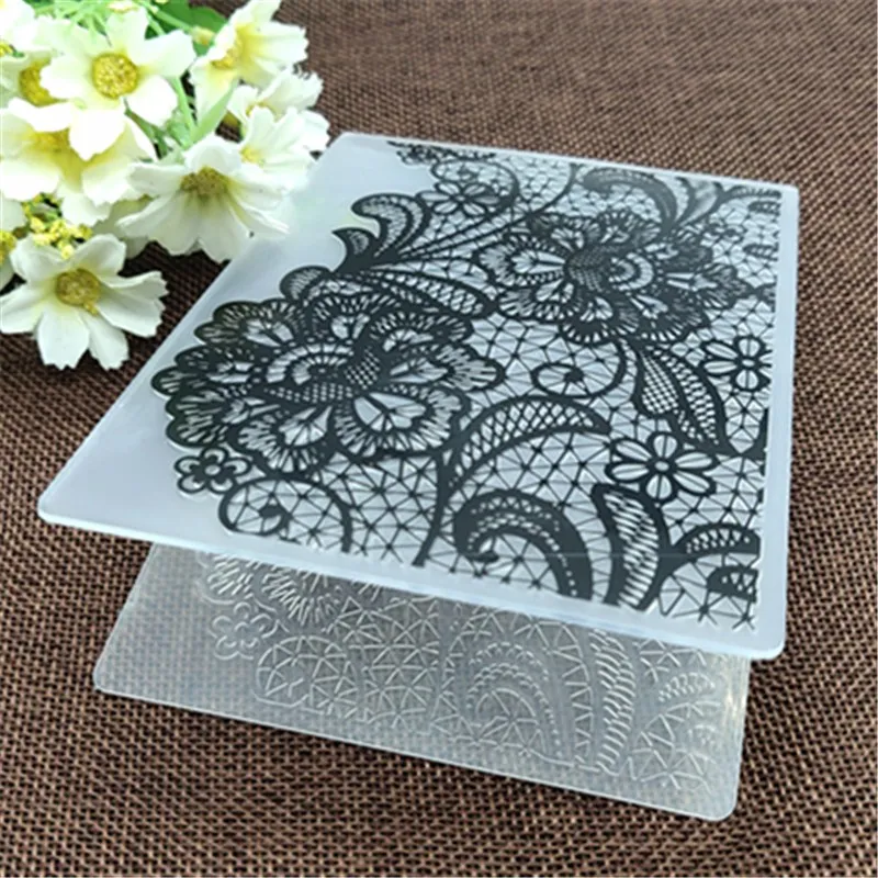 Flowers print DIY Plastic Embossing Folders for DIY Scrapbooking Paper Craft/Card Making Decoration Supplies