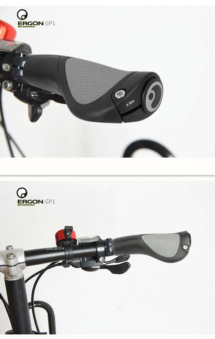 ERGON Ergonomics Bike Handlebar Grips GP1 GP3 GP5 Mountain Bike Extended Bar End Grip Lockable Bicycle Handle Mount Rubber Grips