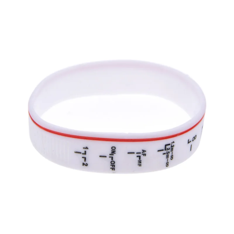 1 Stück Silikon-Armband mit Kameralinsenmarkierungen, Fokusier-Linsen-Armband, Unisex, verstellbares Armband für Sport und Fitness – Detail 11