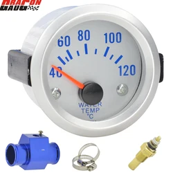 Dragon 52mm  Auto Car 40-120 Celsius Water Temperatu Gauge Modification Racing Temp Meter With Sensor