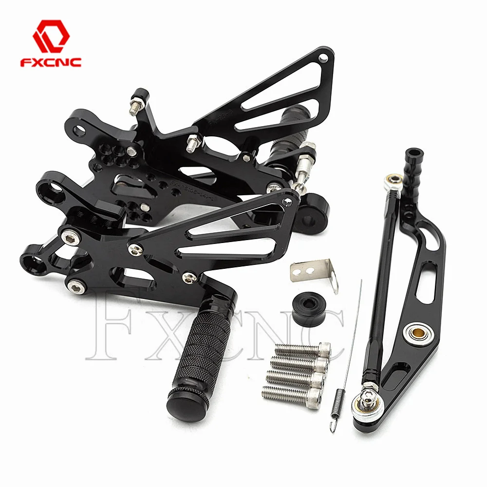 CNC Rearset Footpeg Footrest For Yamaha YZF R6 YZF-R6 YZFR6 2006 2007 2008 2009 2010 2011 2012 2013 2014 2015 2016 2017-2023