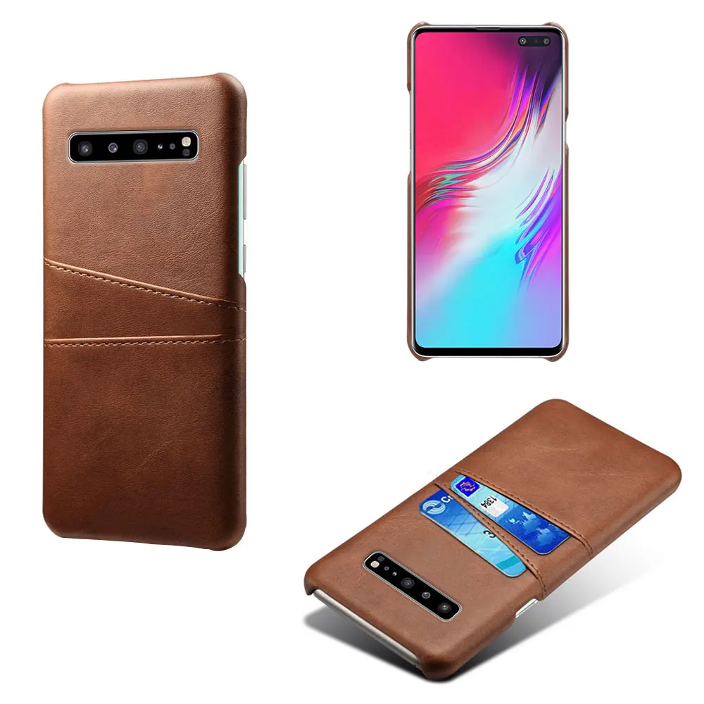 Card Phone Case Cover For Samsung Galaxy S10 5G S10Plus S10e S10lite S10 5G Slim PU Leather Business style Card Slots Fundas