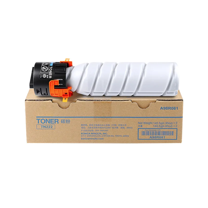 

280G Compatible Konica Minolta Tn 222 Tn222 Tn-222 Toner Cartridge For 266 306 Used