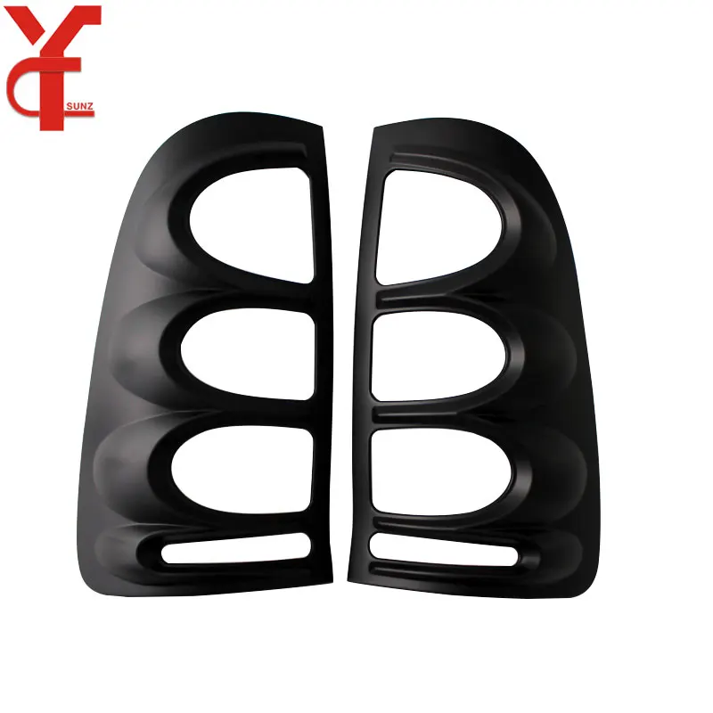 ABS Chrome Tail Lights Cover Strips Trim For Toyota Hilux Vigo SR5 MK6 2005 2006 2007 2008 2009 2010 accessories YCSUNZ