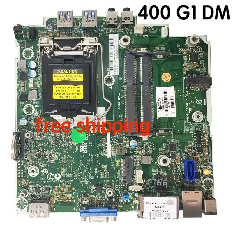 

796247-601 For HP 400 G1 DM Motherboard 796147-003 796247-002 Mainboard 100%tested fully work