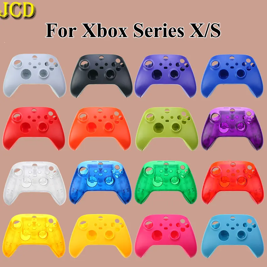 

JCD Replacement Front Back Case Housing Shell For Xbox Series X S Controller Top Bottom Shell Faceplate Cover