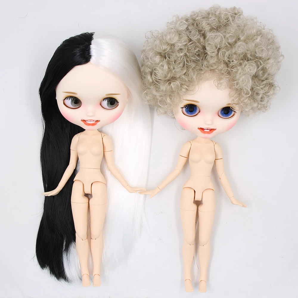 Eisige dbs blyth puppe spielzeug bjd mattes gesicht smiley 30 cm gelenk körper nackte puppe