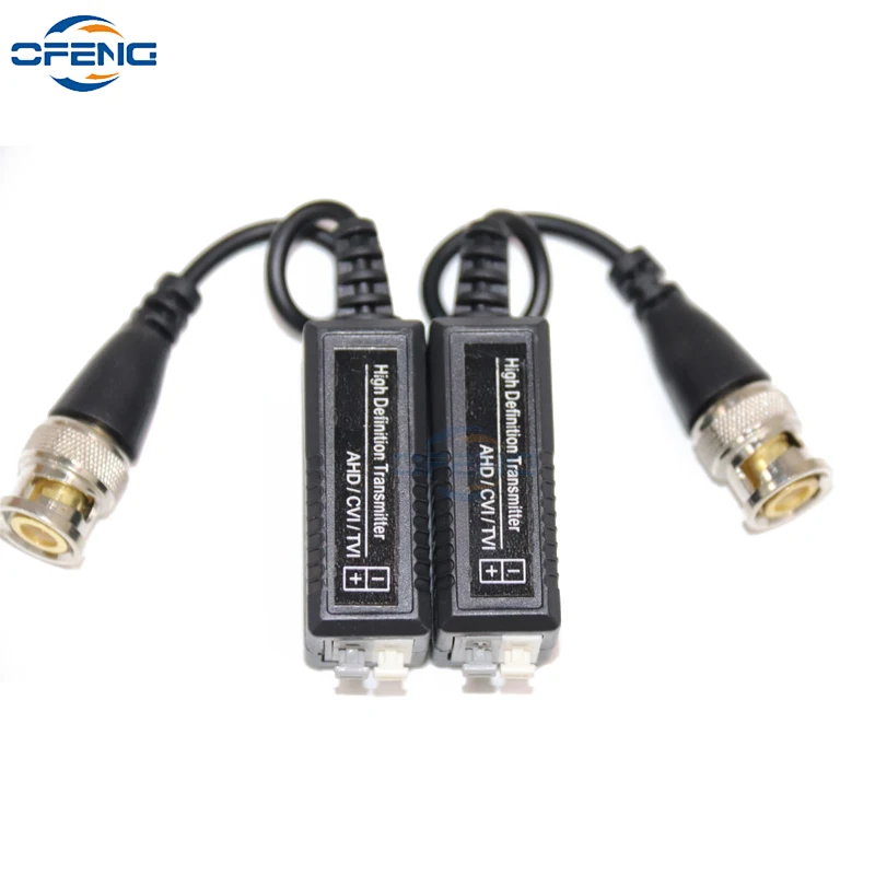 Analog HD 4 in 1 Twisted Pair Transmitter CCTV Video Balun Transceivers Receiver Press Type HD-CVI AHD TVI CVBS Video Signal DIY