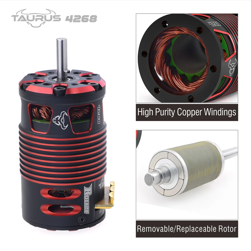 SURPASS HOBBY Rocket 4274 4268 V2 Brushless Motor Sensored 1950/2450KV For 1/8 Rc Car Electric Monster Off Road on Road