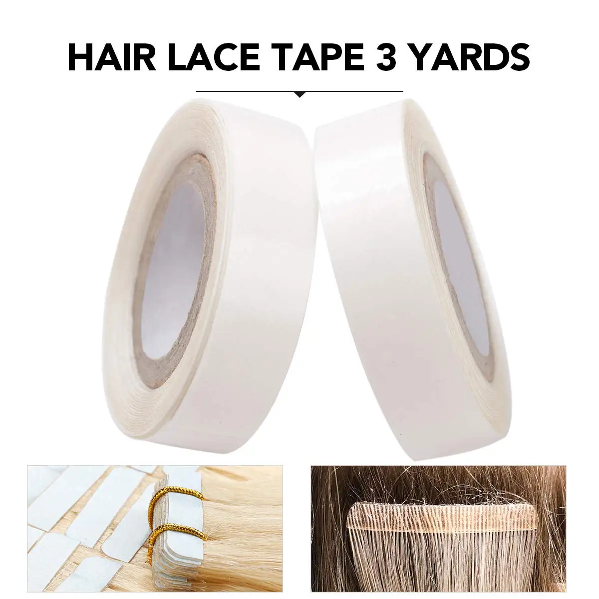 3 Yards Hair Extension Tape Lace Wig Tape Double Sided Adhesive Lace Tape For Tape Hair Extension Wig Toupee Super Hair Tape