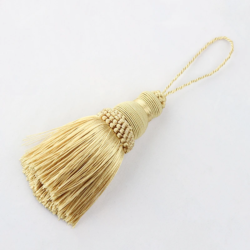 1Pc Tassel Hanging Rope Silk Tassel Trim Sewing Fringe Curtain Accessories Key Tassels for DIY Embellish Clothes Decoration