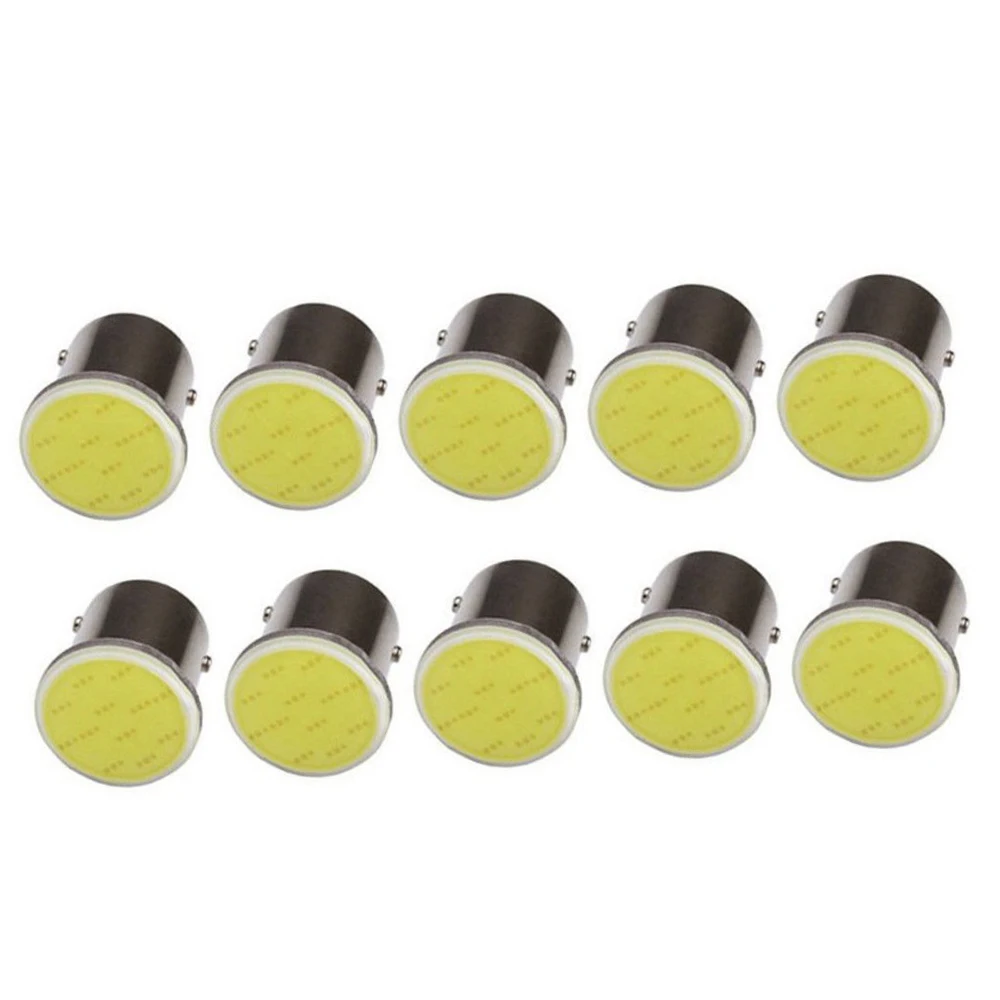 

100pcs P21W Led 1156 COB BA15S Car Light for car Bulbs Lights Car brake light Parking Lamps Reverse Turn Signal lamp DC12V