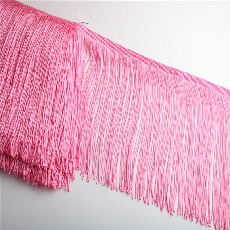 Beatiful 1Yard Lace Fringe Trim 10cm Wide Tassel Fringe Trimming For DIY Latin Dress Stage Clothes Accessories Lace Ribbon 10cm