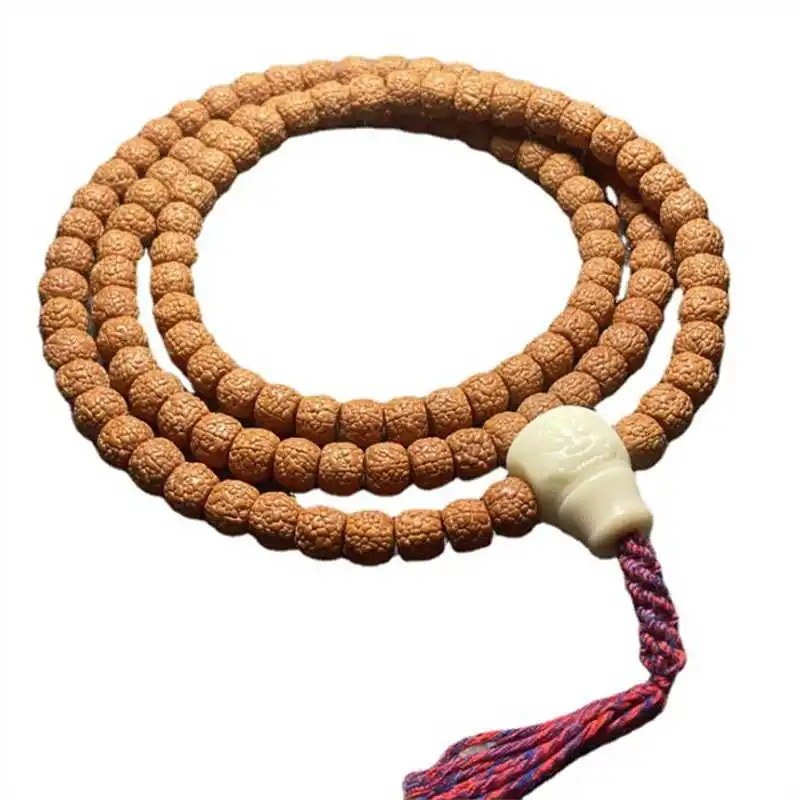 Nepal Rudraksha Bodhi Barrel Kingkong Bodhi Yoga Meditation Mala for Man Good Quality BRO667