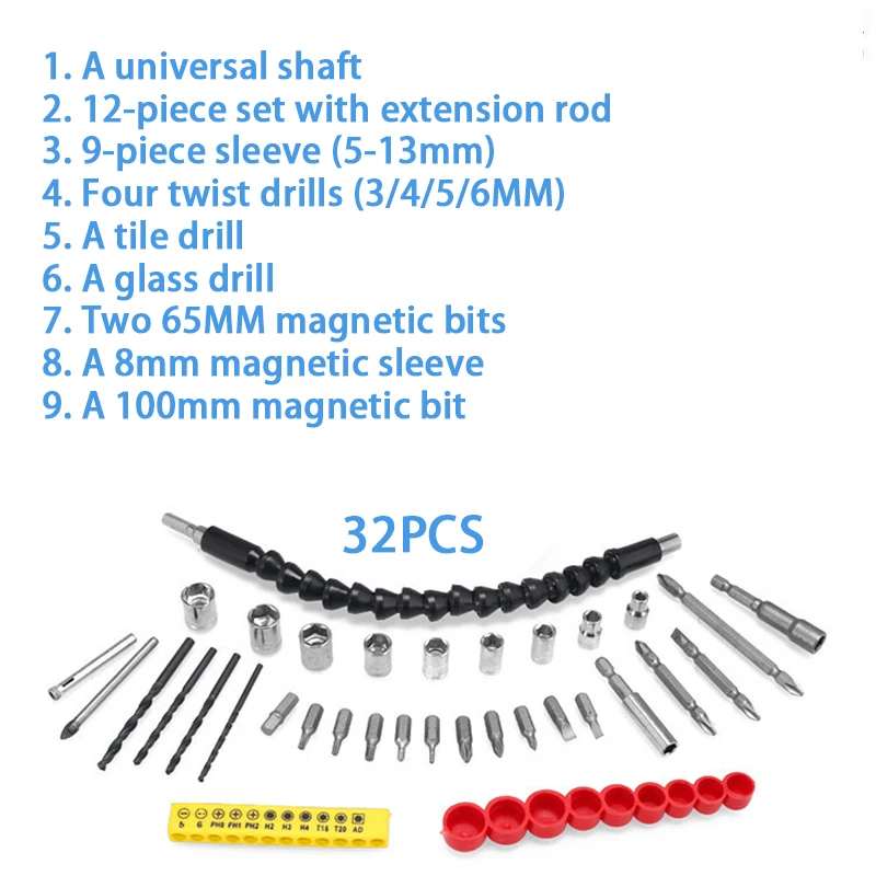 295mm Flexible Shaft Hex Flex Electric Drill Universal shaft Extention Screwdriver Bit Holder Connect Rod Car Repair Tools
