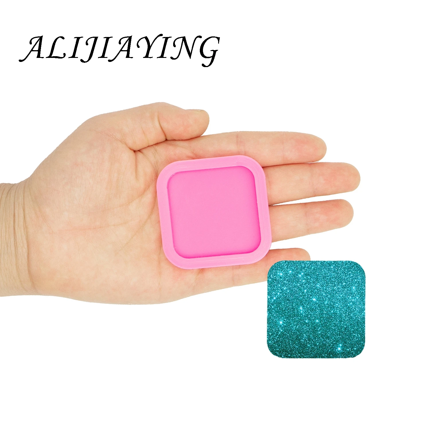 1.5/1.8 Inch Shiny Circle Silicone Mold For Resin Epoxy Craft DIY Heart Keychains Fits on A 1.5 Inch Badge Reel DY0260 image 6