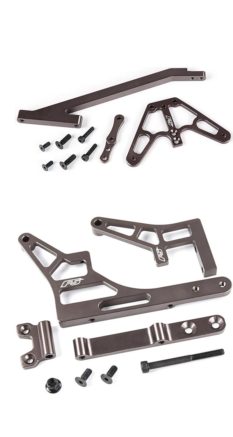 Aluminum front chassis brace +rear chassis brace set  for 1/5 rofun/rovan F5 RC Truck  MCD parts