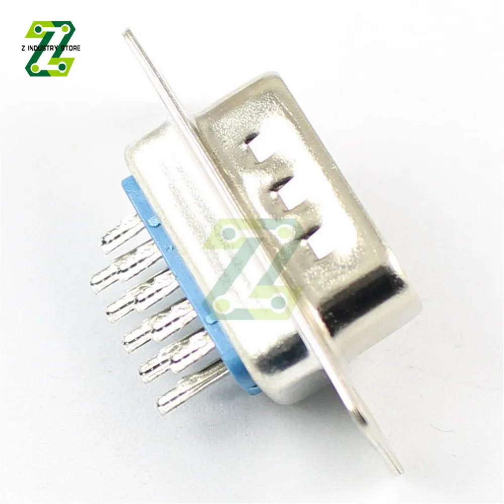 5PCS DB15 Connector VGA Socket Connector Adapter 3 Row Solder Type Male Plug Socket Converter D-SUB