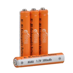 AAAA Rechargeable Battery,500mAh Ni-MH Battery for Surface Pen Active Stylus Battery for Bluetooth Earphone Alarm Clock