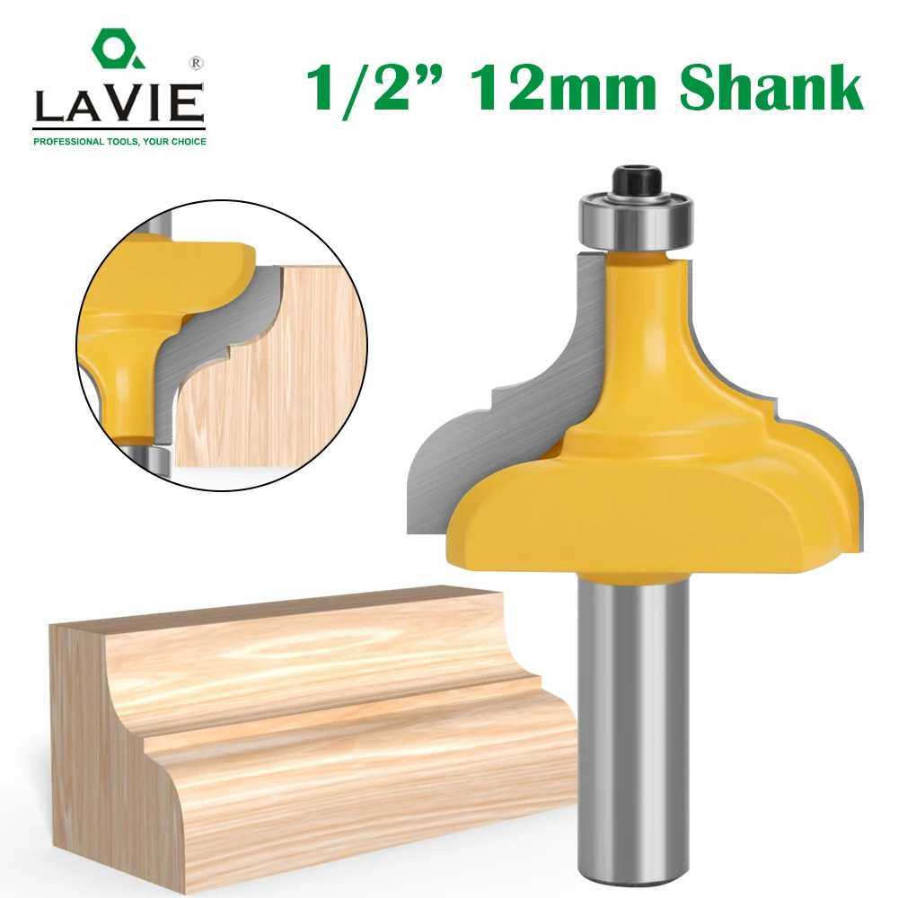 Polegada Shank Photo Frame Molding Afiação Roteador Bit Clássico Ogee Carpintaria Fresa para Madeira Ferramenta Mc03093 1pc 12 mm
