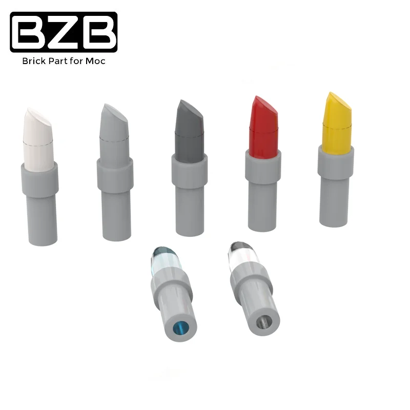 10PCS BZB MOC 93094 Lipstick High-tech Building Block Model Accessories Assembly Children's Toys DIY Brick Parts Best Gift