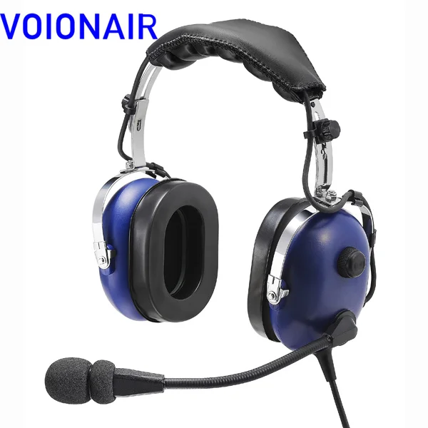 VOIONAIR Blue Headset PNR (passive Rauschunterdrückung) Luftfahrt-Headset IN-1000