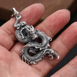 BOCAI New solid real s925 sterling silver jewelry retro personality good luck dragon pendant stylish Man pendant Dropshipping