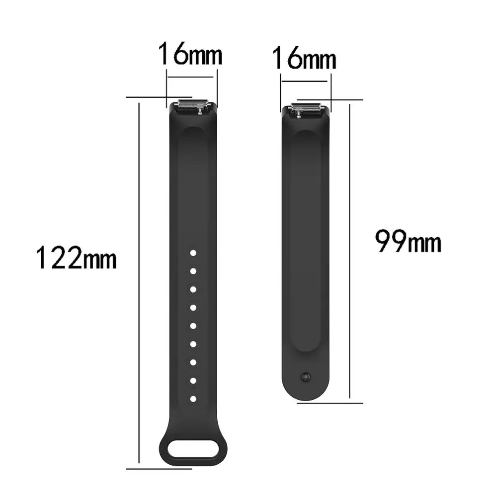 3D Silicone Wristband Strap For Fitbit Inspire / Inspire HR Activity Tracker/ace2 Smartwatch Replacement Watch Band Wrist Strap