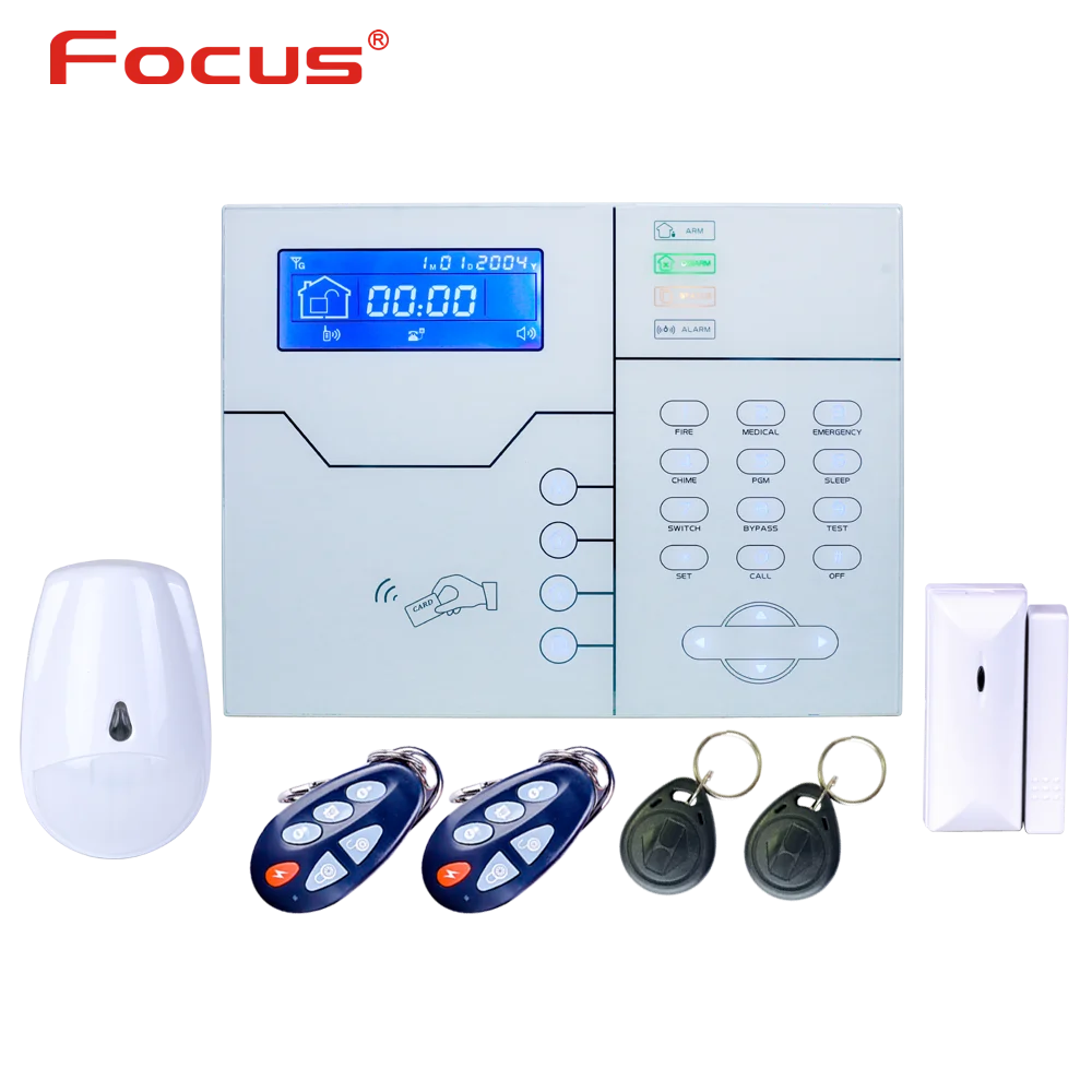 Focus Meian English Voice Prompt TCP Ip Alarm 4G GSM Smart Aome Alarm System With WebIE and App Control