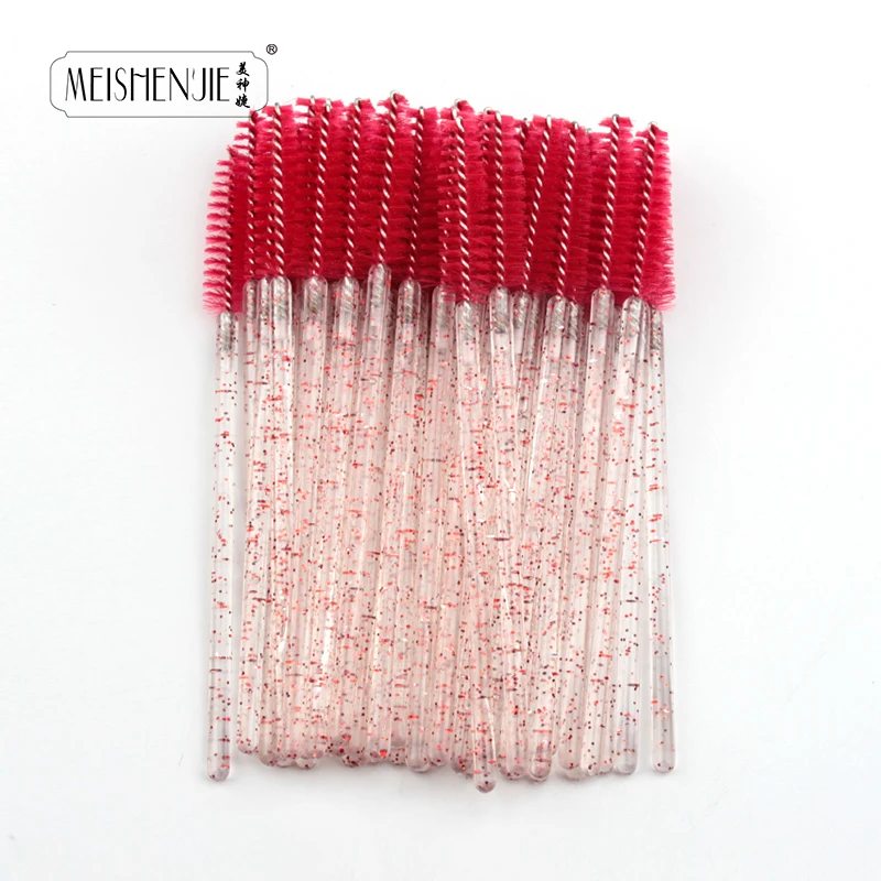 5-50PCS Crystal Eyelashes Brush Comb Eye Lashes Extension Mascara Wands Makeup Professional Makeup Beauty Tool Eye Lashes Brush