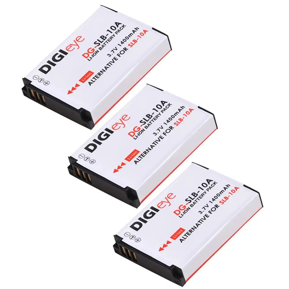 1400mAh SLB-10A SLB 10A Batteries for Samsung EX2F HZ15W SL202 SL420 SL820 WB150F WB250F WB350F WB750 WB850F WB1100F Cameras