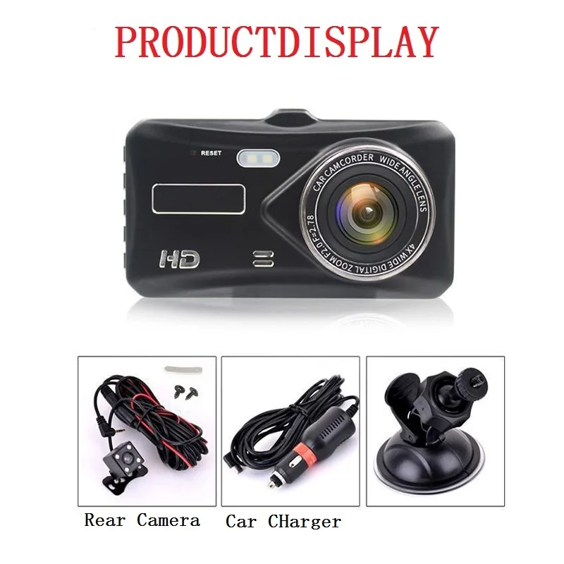 Dash Cam Dual Lens mini Car DVR Full HD 1080P 4